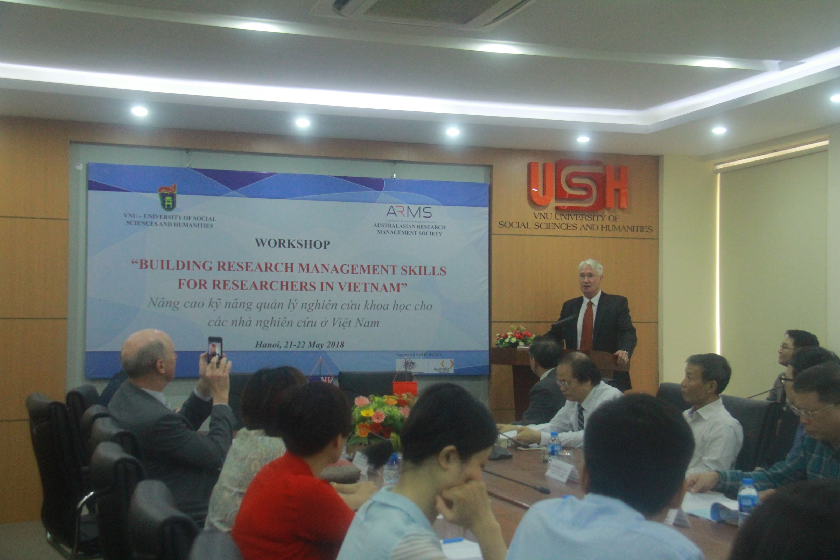 Building research management skills for researchers in Vietnam