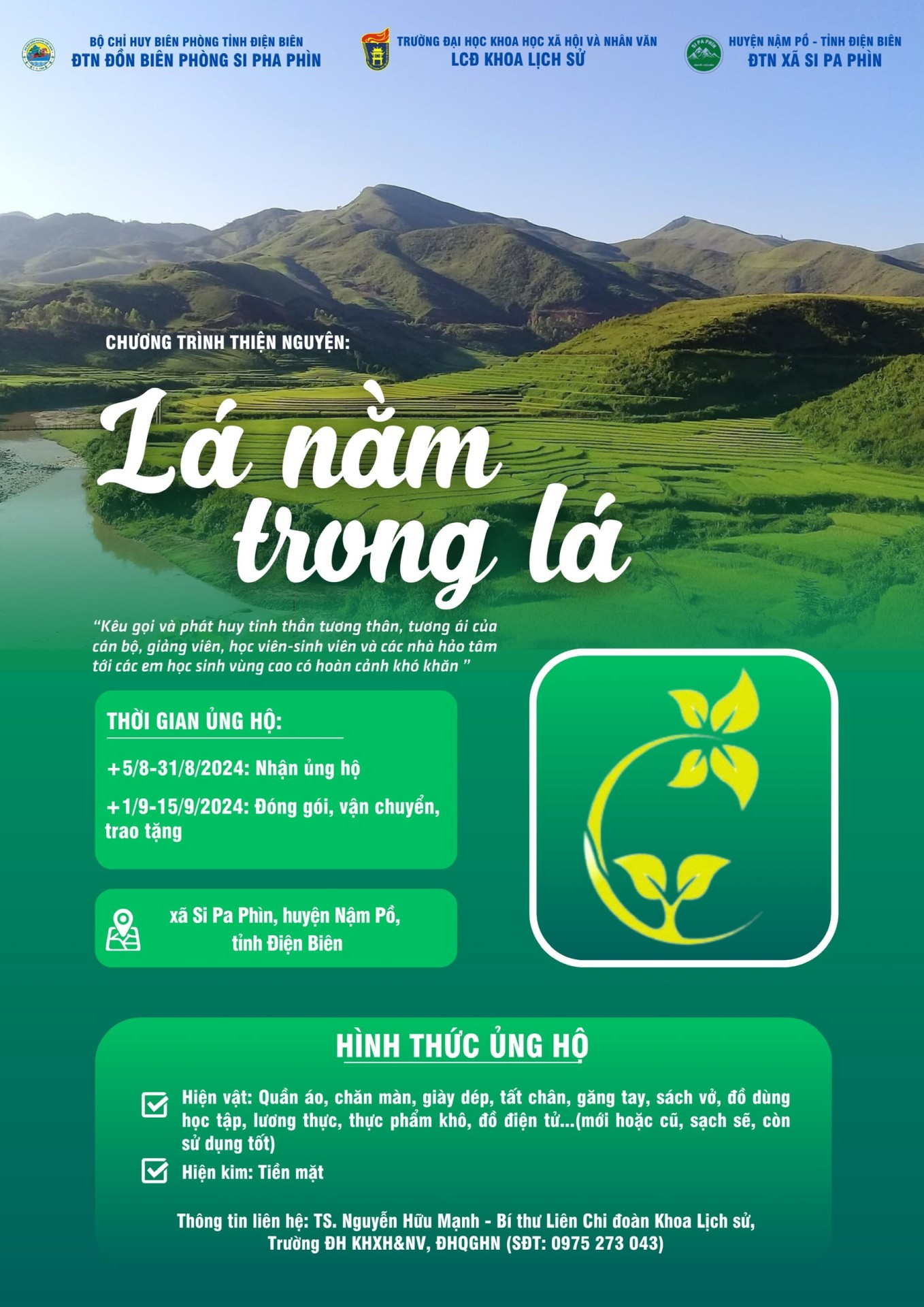 CHƯƠNG TRÌNH THIỆN NGUYỆN 2024 - LÁ NẰM TRONG LÁ